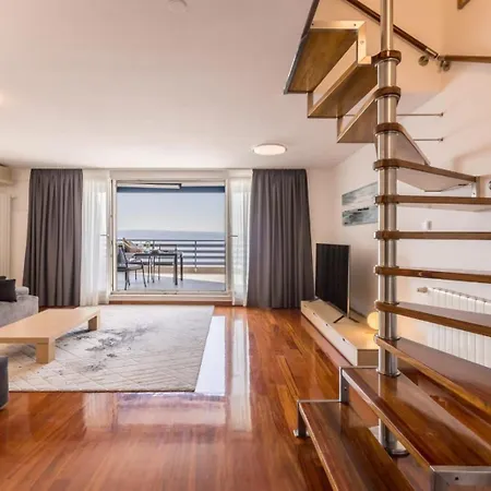 Velebos Superior - Spacious Luxury Four-room On 220 M2 - Panoramic View Of The Sea And Islands - Prestigious Location By The Sea To The New Center Of Znjan - Amenities - Free Garage Parking Space- Buralux *